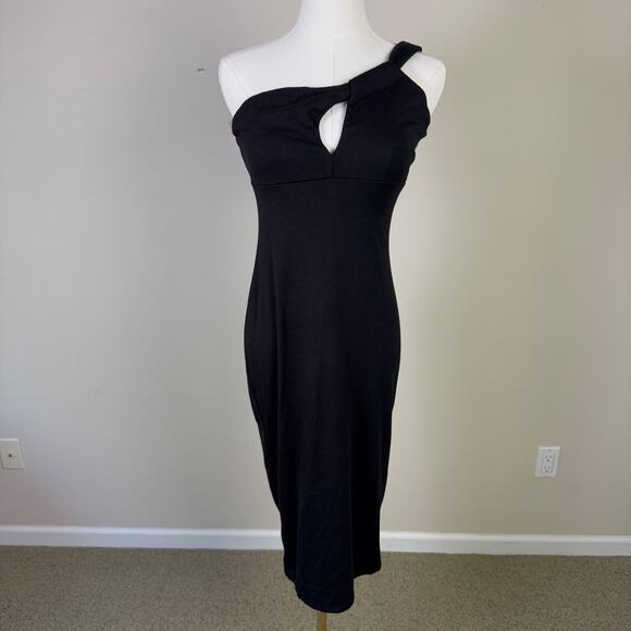 Lush One Shoulder Stretchy Going Out Midi Dress US Women's S - Picture 2 of 6